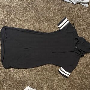 Rue21 Black Dress with White Stripes